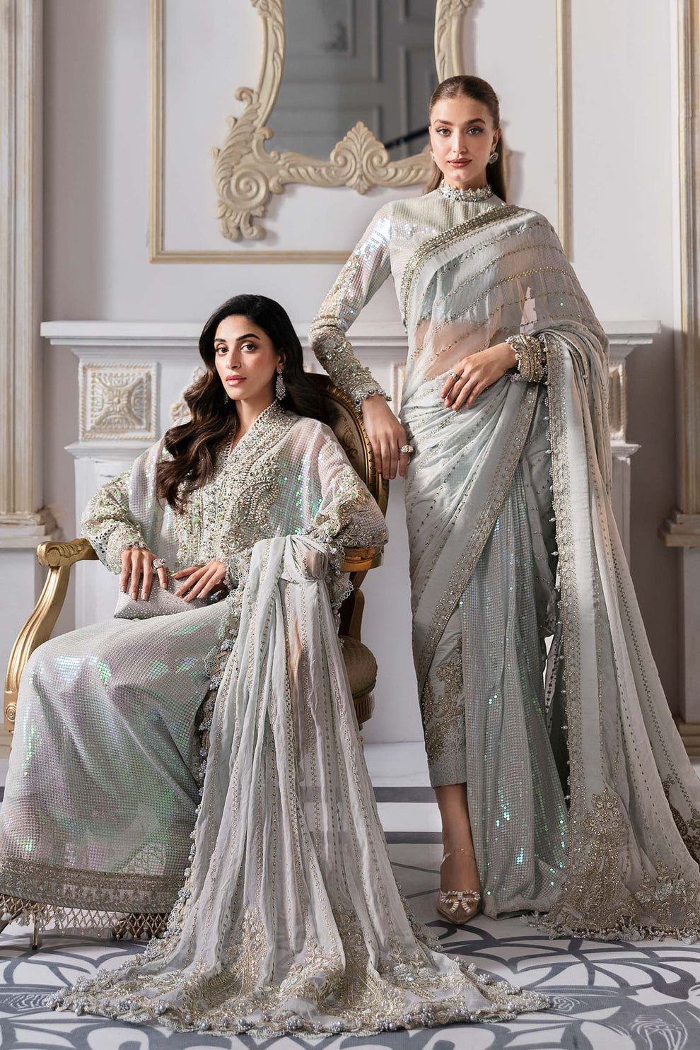 Maria B 3 Piece Ice Blue | BD-3005 Ayla's Atelier